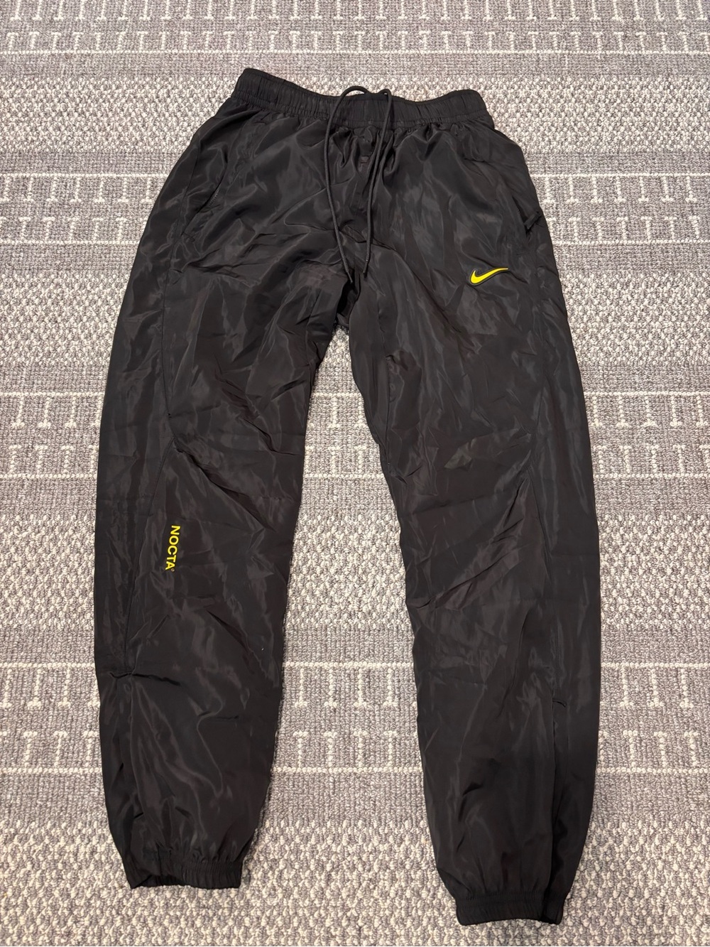 Nike x NOCTA Black & Yellow Nylon Track Pants